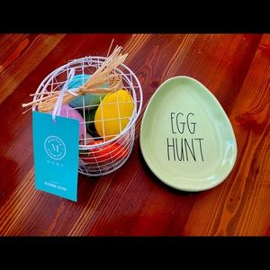 Rae Dunn Easter Decor with Easter Eggs